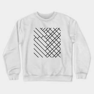 Fuzz Outline 45 White Crewneck Sweatshirt